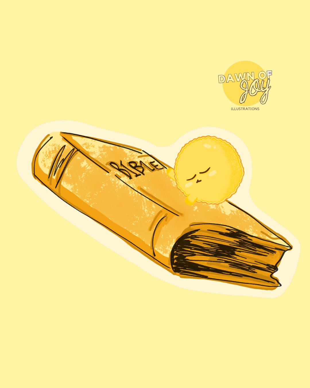 Dawn with the Word Vinyl Sticker