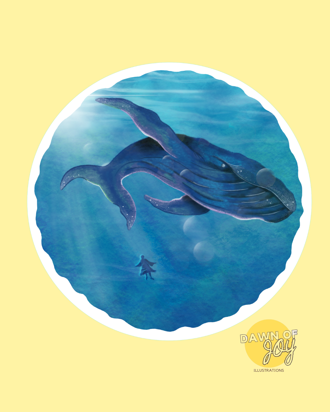 Illustrated Jonah Vinyl Sticker