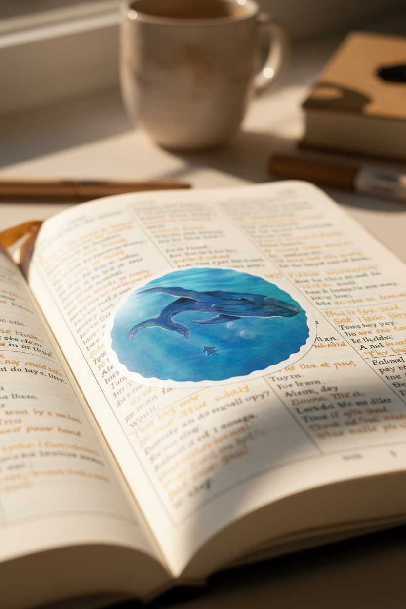 Illustrated Jonah Vinyl Sticker