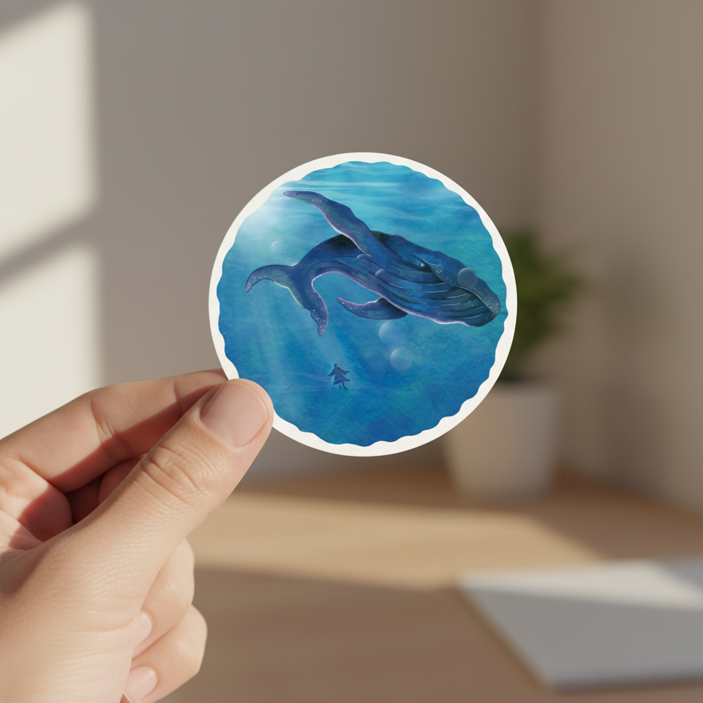 Illustrated Jonah Vinyl Sticker