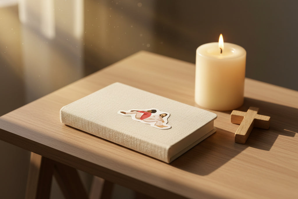 Illustrated Heavenly Presence Vinyl Sticker