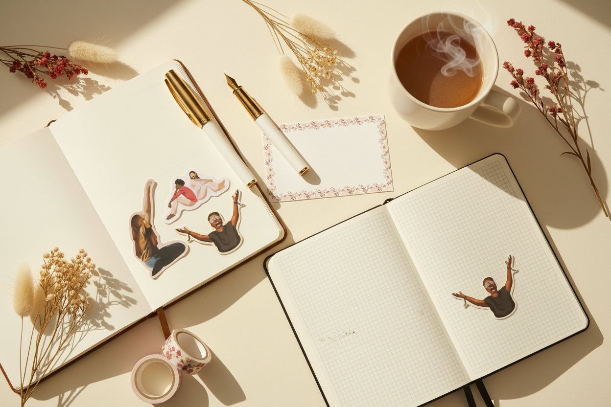 Illustrated Worship Vinyl Sticker