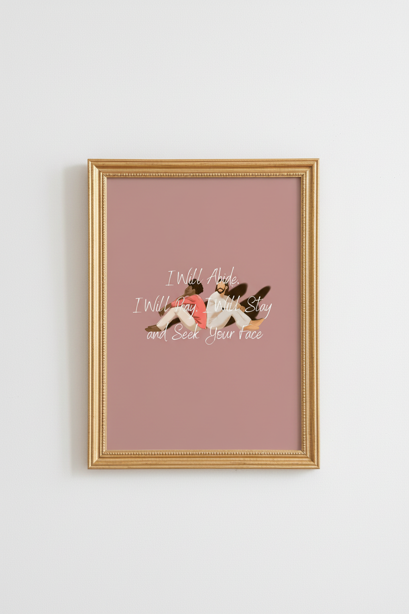 Me and Jesus Faith Illustration Digital Download (Editable)