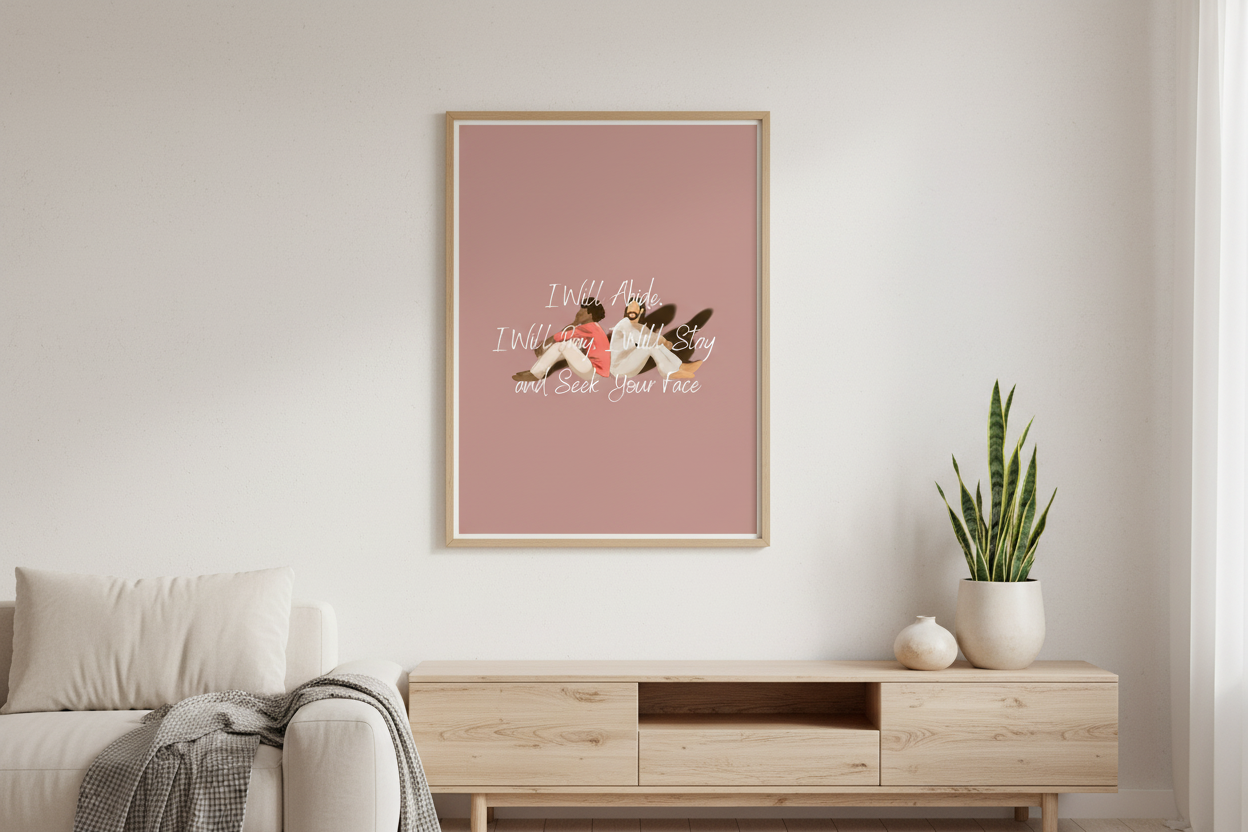 Me and Jesus Faith Illustration Digital Download